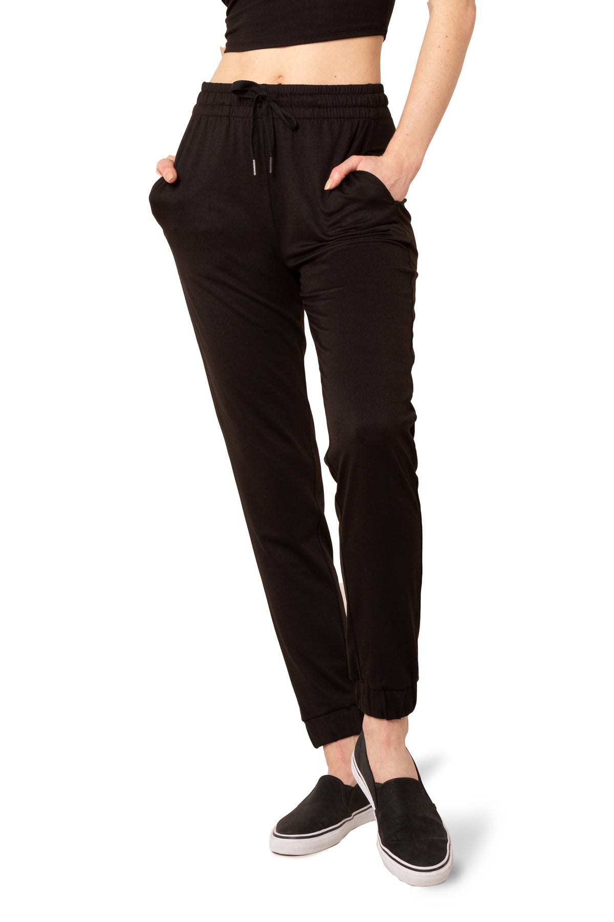  Kyodan Women's Slim Fit Trouser Pant Black X-Small : Clothing,  Shoes & Jewelry