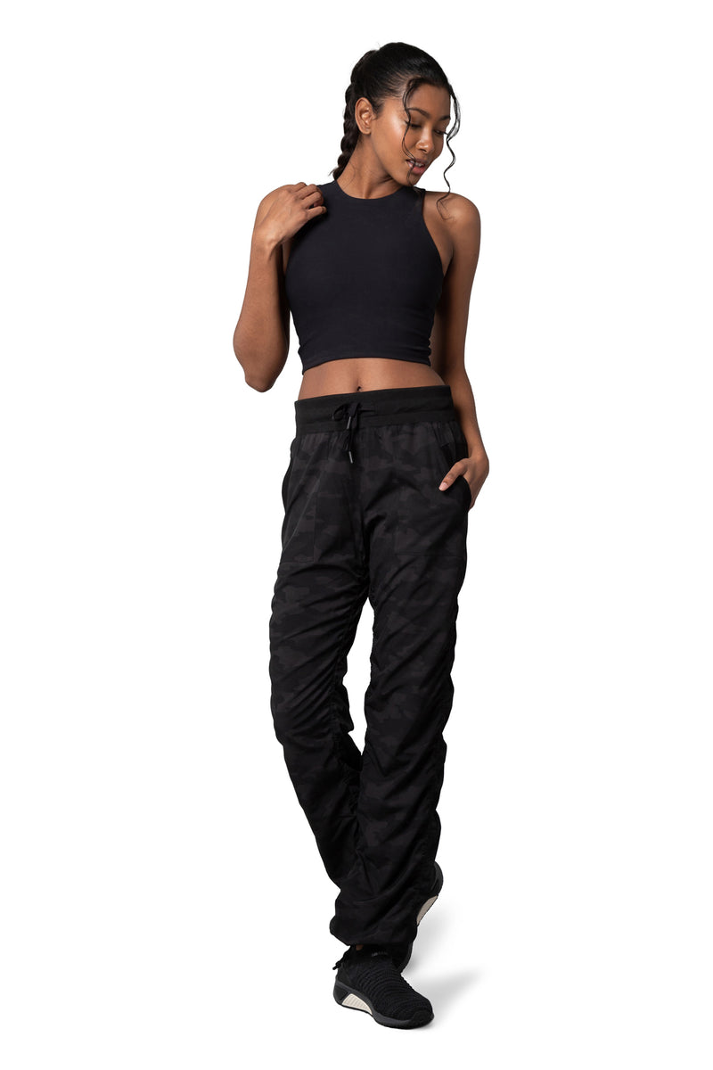 KYODAN OUTDOOR Women’s Black Stretch Woven Jumpsuit Pants PS Small Pockets