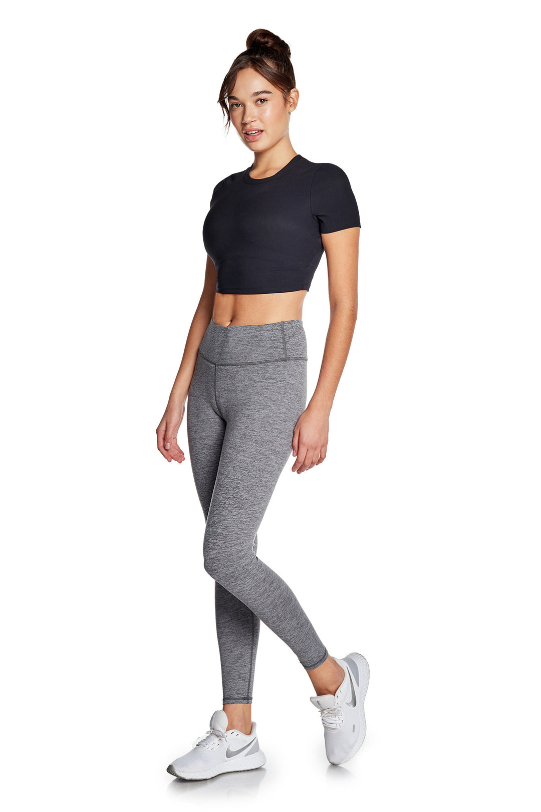 Kyodan Womens Day To Day Leggings Grey Heather X Small