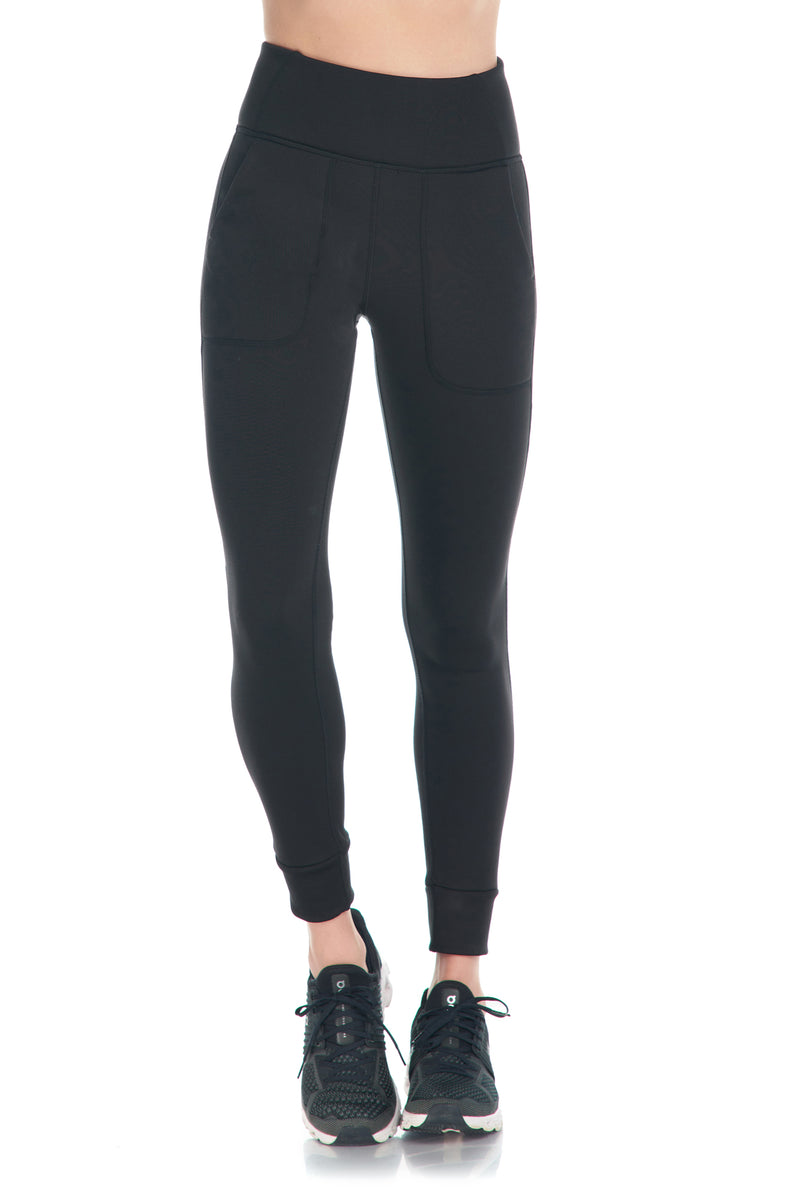 Fleece Lined Denim Leggings (Black) – Ennoja Clothing