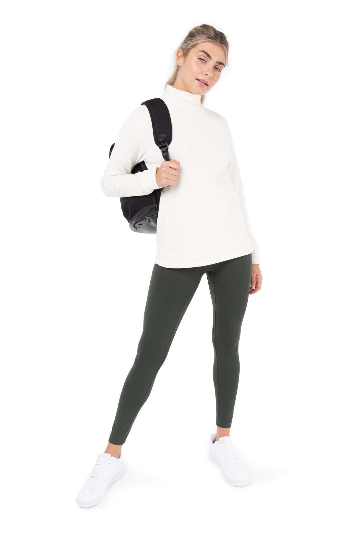 NWT $68 Women's Kyodan Yoga Active Leggings Warm Herringbone Dark Gray XS S  L XL