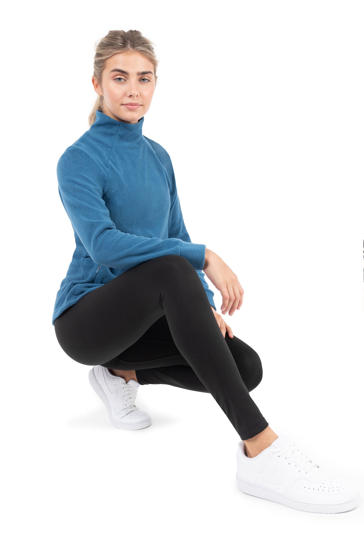 CLZOUD Yoga Pants Women Black Polyester,Spandex Women Leggings