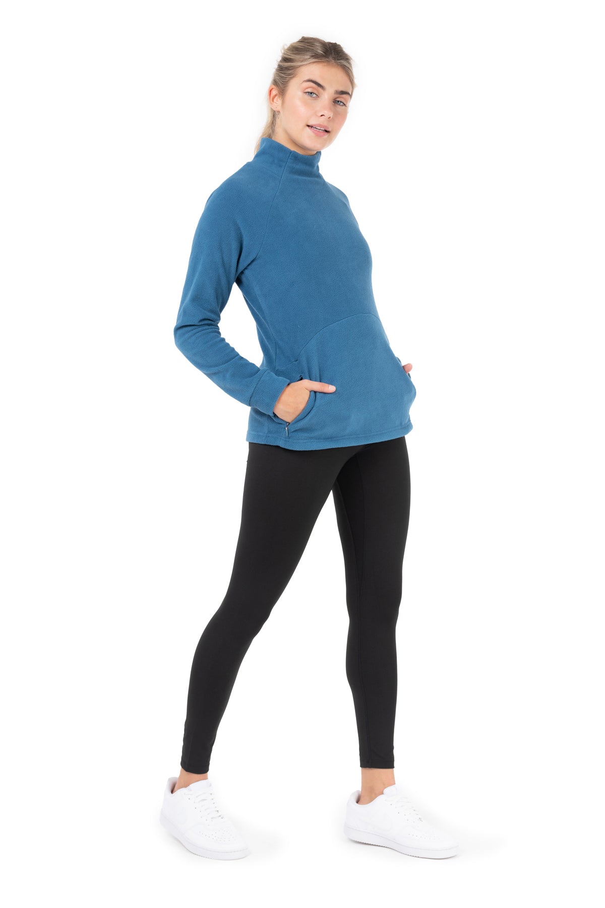 Women's breathable short running leggings Dry+ Feel - purple - StoresRadar