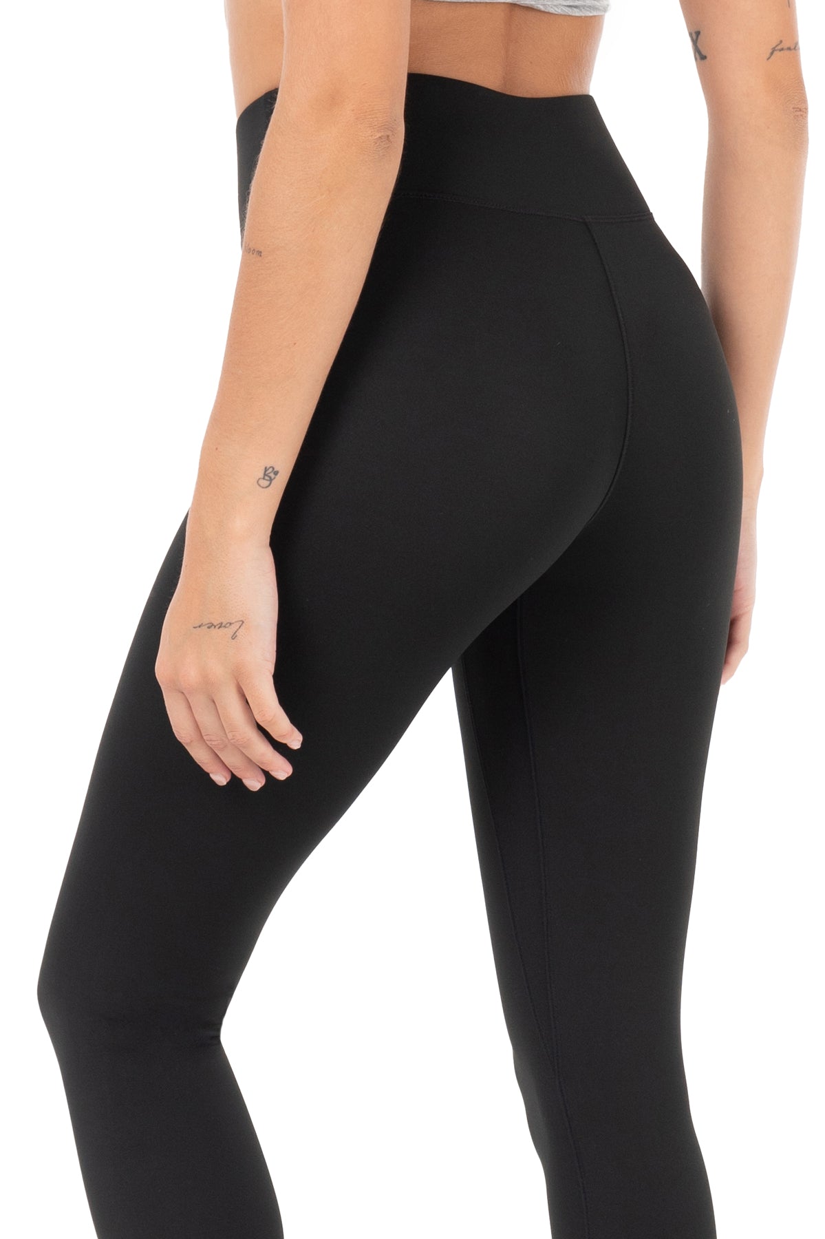 128 Spandex High Quality New Women Yoga Pants Solid Black Sports Gym Wear  Leggings Elastic Fitness Lady Overall Tights Trousers4018706 From Ovgq,  $20.05