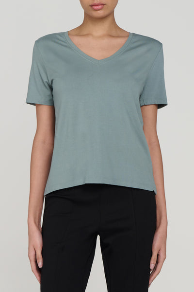 DanceeMangoo 95% Cotton Women's T-Shirt Casual V-Neck Short Sleeve