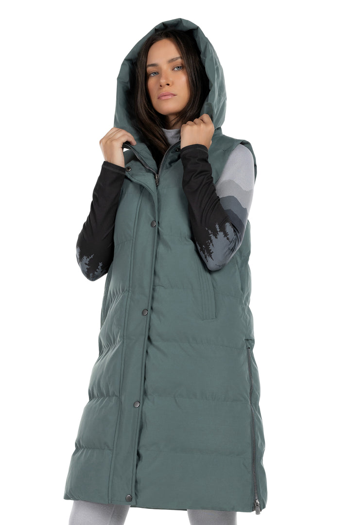 Kyodan Womens Glacier Long Puffer Vest